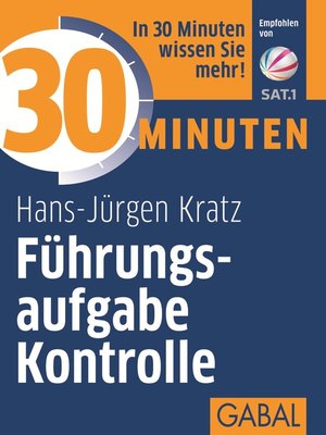 cover image of 30 Minuten Führungsaufgabe Kontrolle